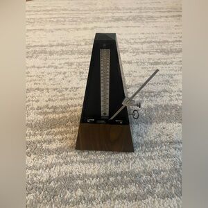 Vintage Wittner Plastic Walnut Metronome with Bell